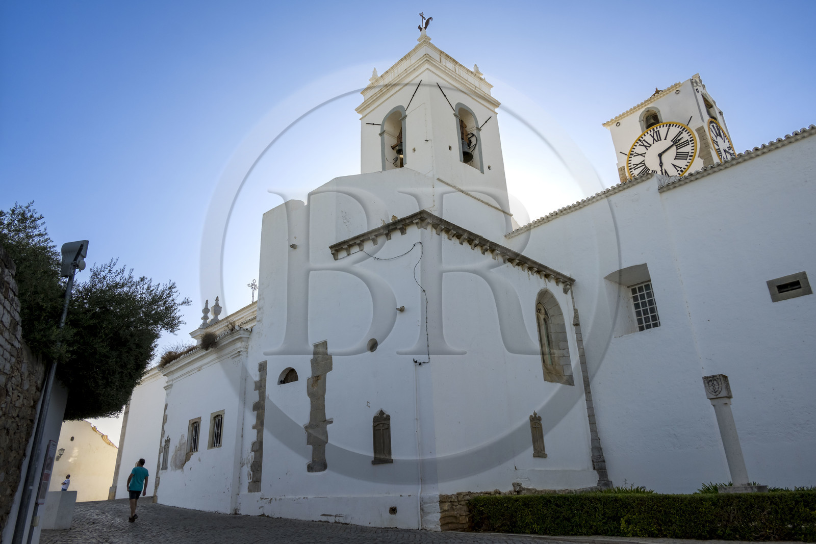Portugal, Algarve, Tavira, la vieille ville, Igreja Matriz da Santa Maria do Castelo (église Sainte-Marie-du-Chateau)