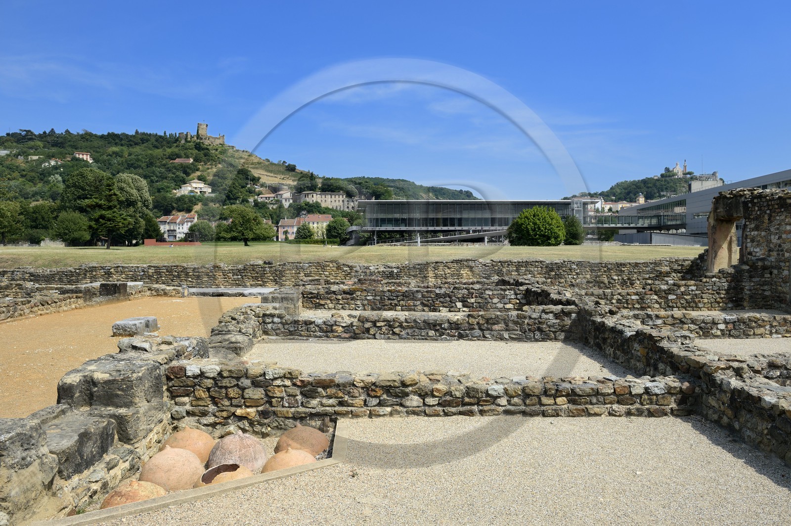 France, Rhone, Lyon, Saint Romain en Gal, the Gallo-Roman Museum of Saint-Romain-en-Gal archaeological site, the home of the gods Ocean