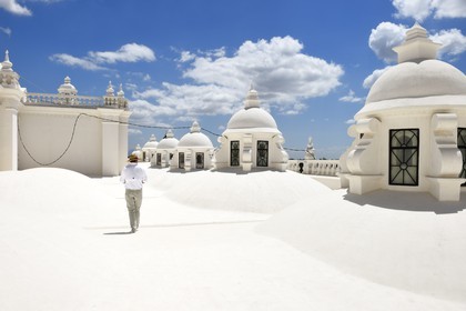 Nicaragua, Leon, le toit de la Cathédrale basilique royale de l'Assomption de la Bienheureuse Vierge Marie (Basilica Catedral de la Asuncion) classée Patrimoine Mondial de l'UNESCO