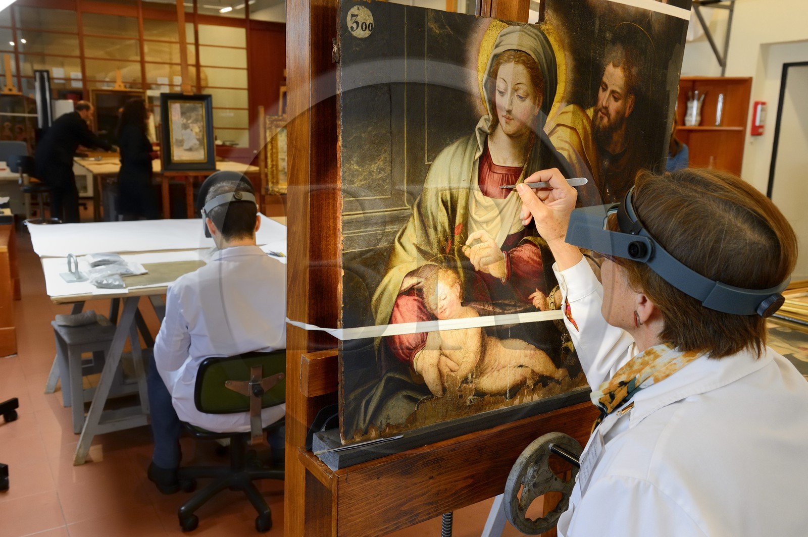 Spain, Andalusia, Seville, Museum of Fine Arts, restoration workshop