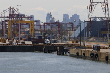 Canada, Quebec Province, commercial port on the Saint Lawrence River