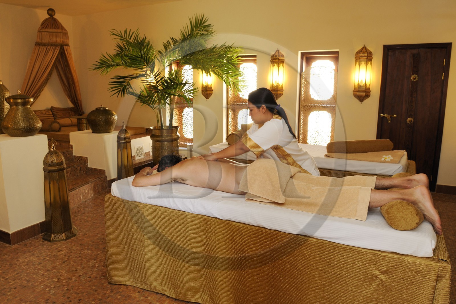 Tanzanie, archipel de Zanzibar, île de Unguja (Zanzibar), côte Sud-Est, Bwejuu, le luxueux Baraza Resort & Spa