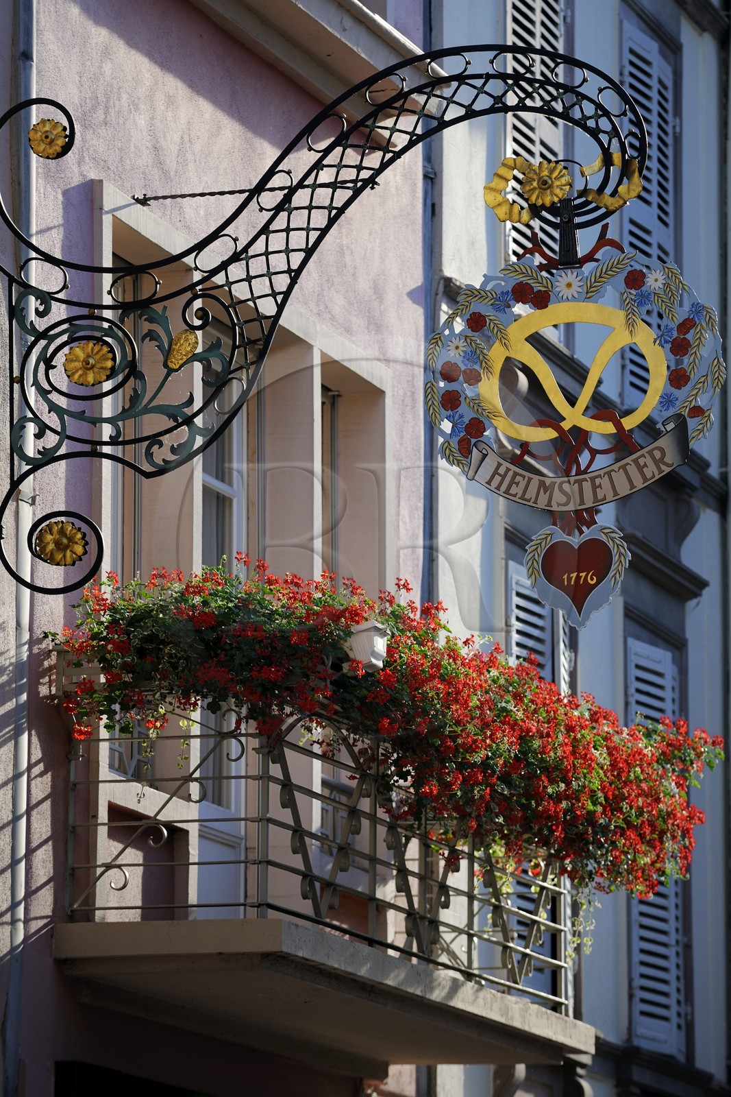 France, Haut-Rhin (68), Colmar, enseigne d'un boulanger place des Dominicains
