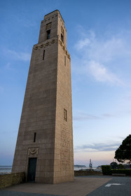 France, Finistère (29), Brest, la Tour Rose construite par l'American Battle Monuments commémorant l'accueil des Brestois aux soldats américains de la Première Guerre Mondiale