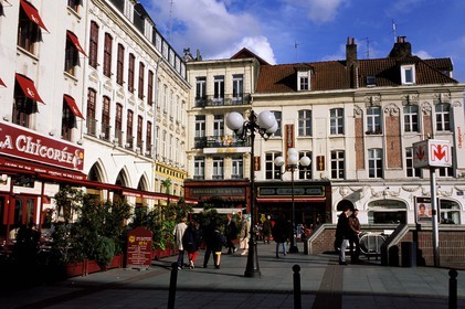 France, Nord, Lille, old town, Rihour square