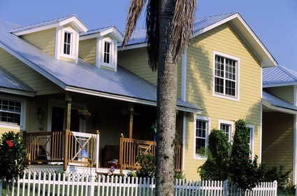 United States, Florida, Naples, beautiful houses in a residential area