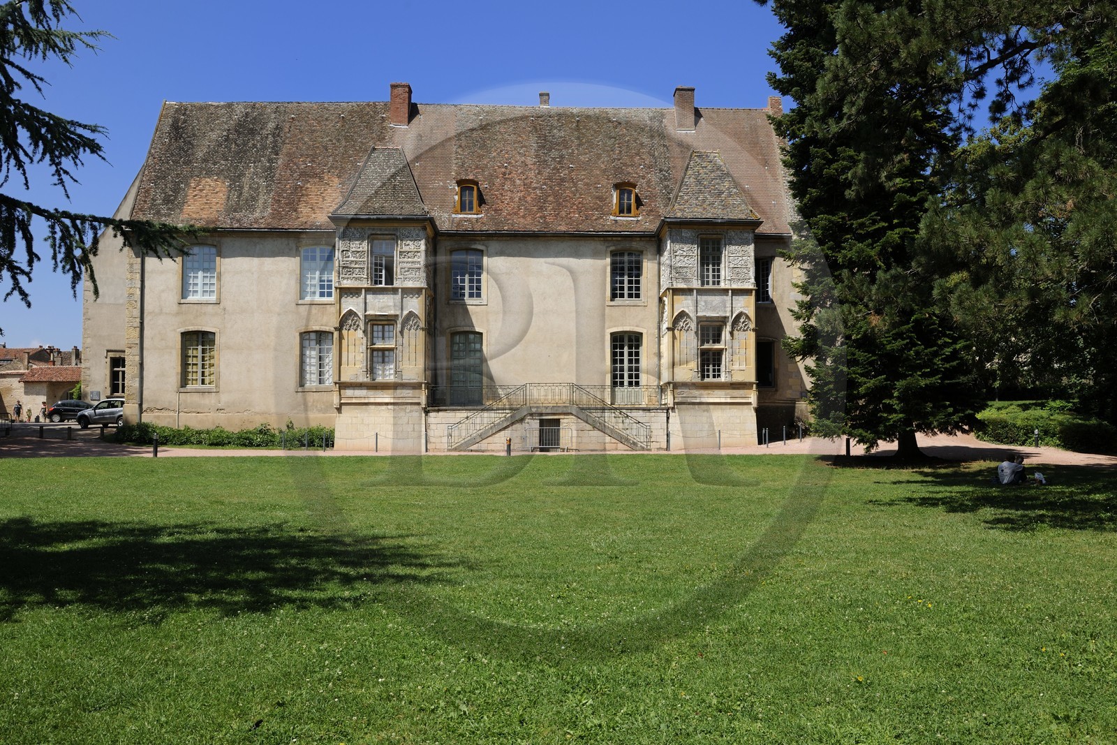 France, Saône et Loire (71), Cluny, Hôtel de Ville ancien palais des invités de l'abbé
