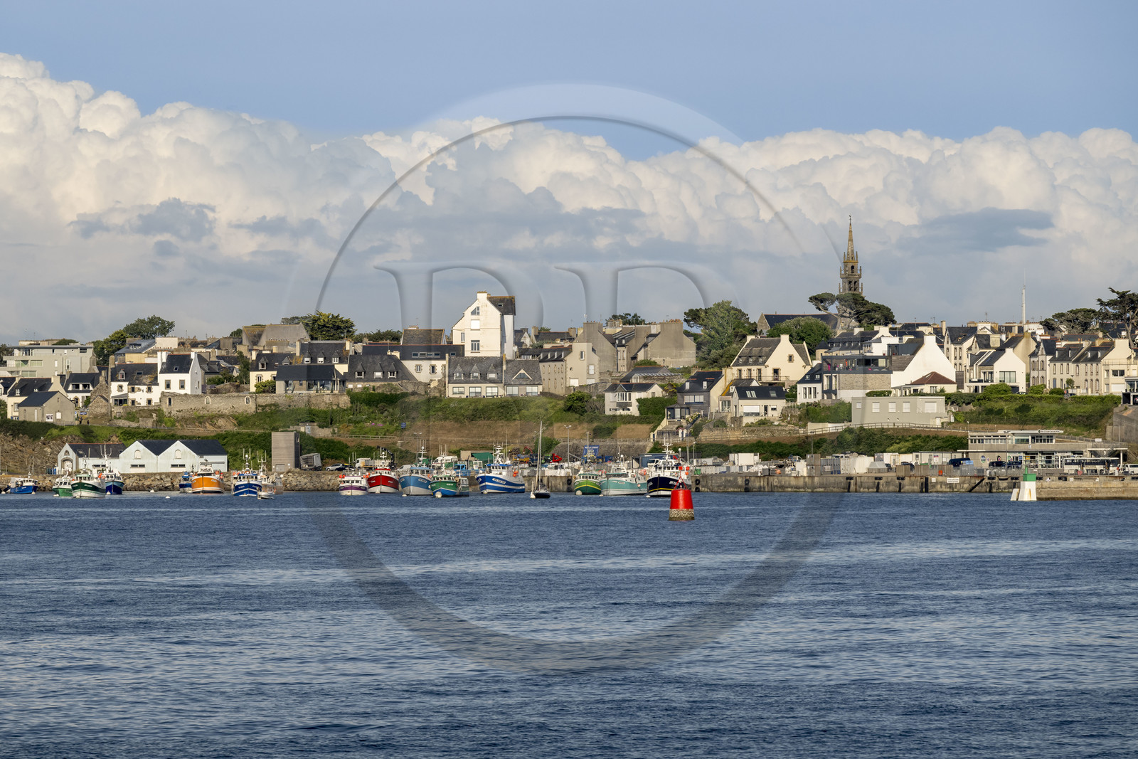 France, Finistère (29), Le Conquet, le port avec ses bateaux de pêche