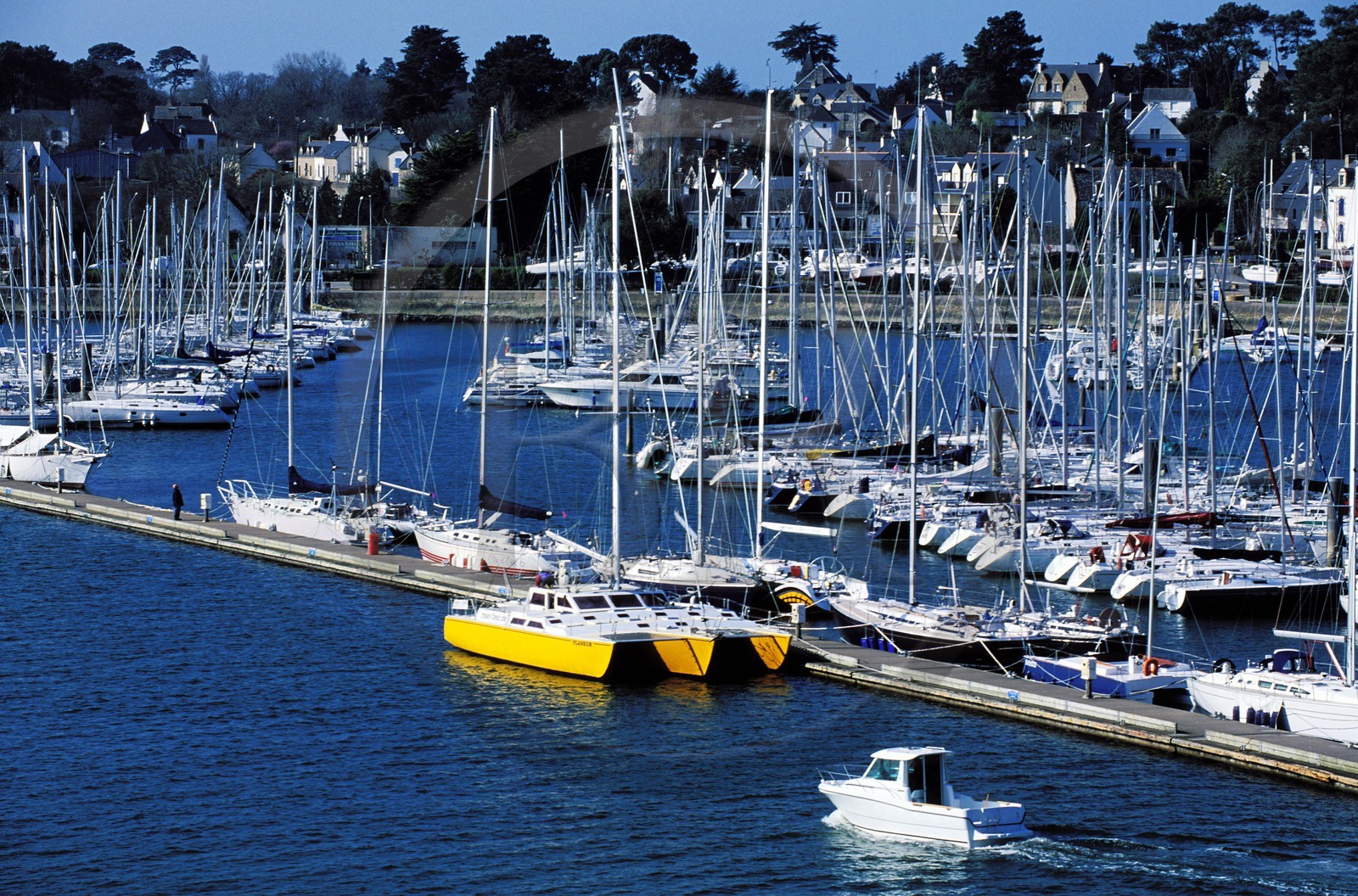 France, Morbihan (56), le port de la Trinité-sur-Mer