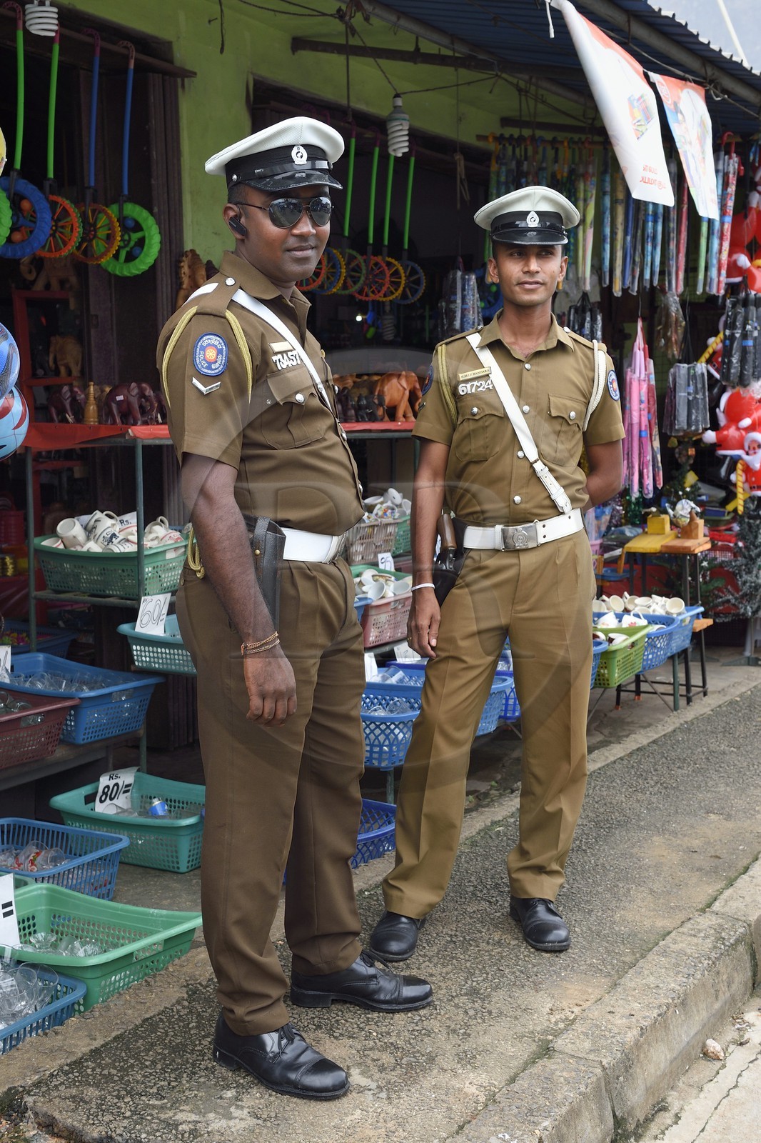Sri Lanka, Eastern Province, Trincomalee, police officers