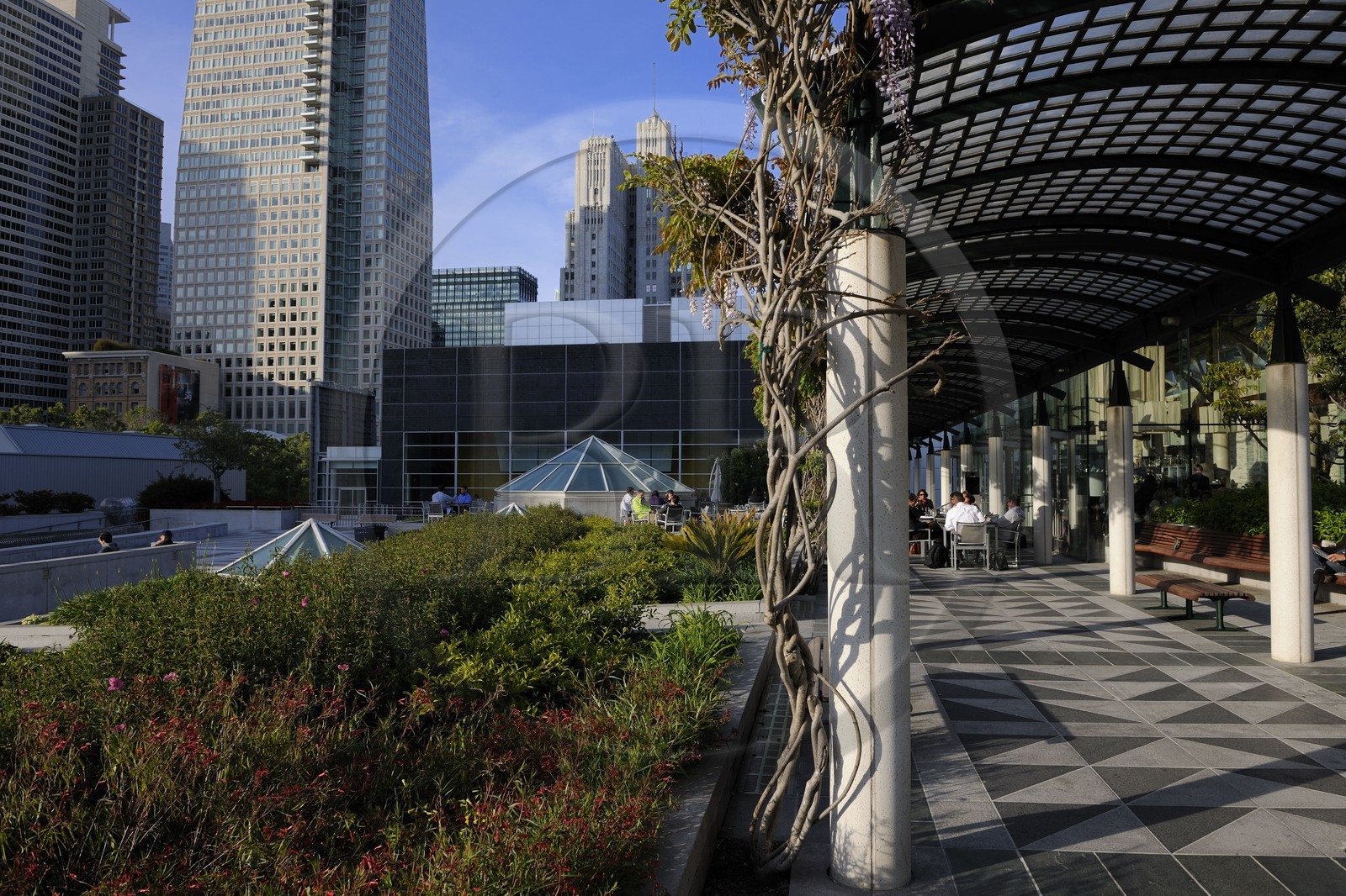 Etats-Unis, Californie, San Francisco,  Yerba Buena Gardens dans le quartier de South Of Market