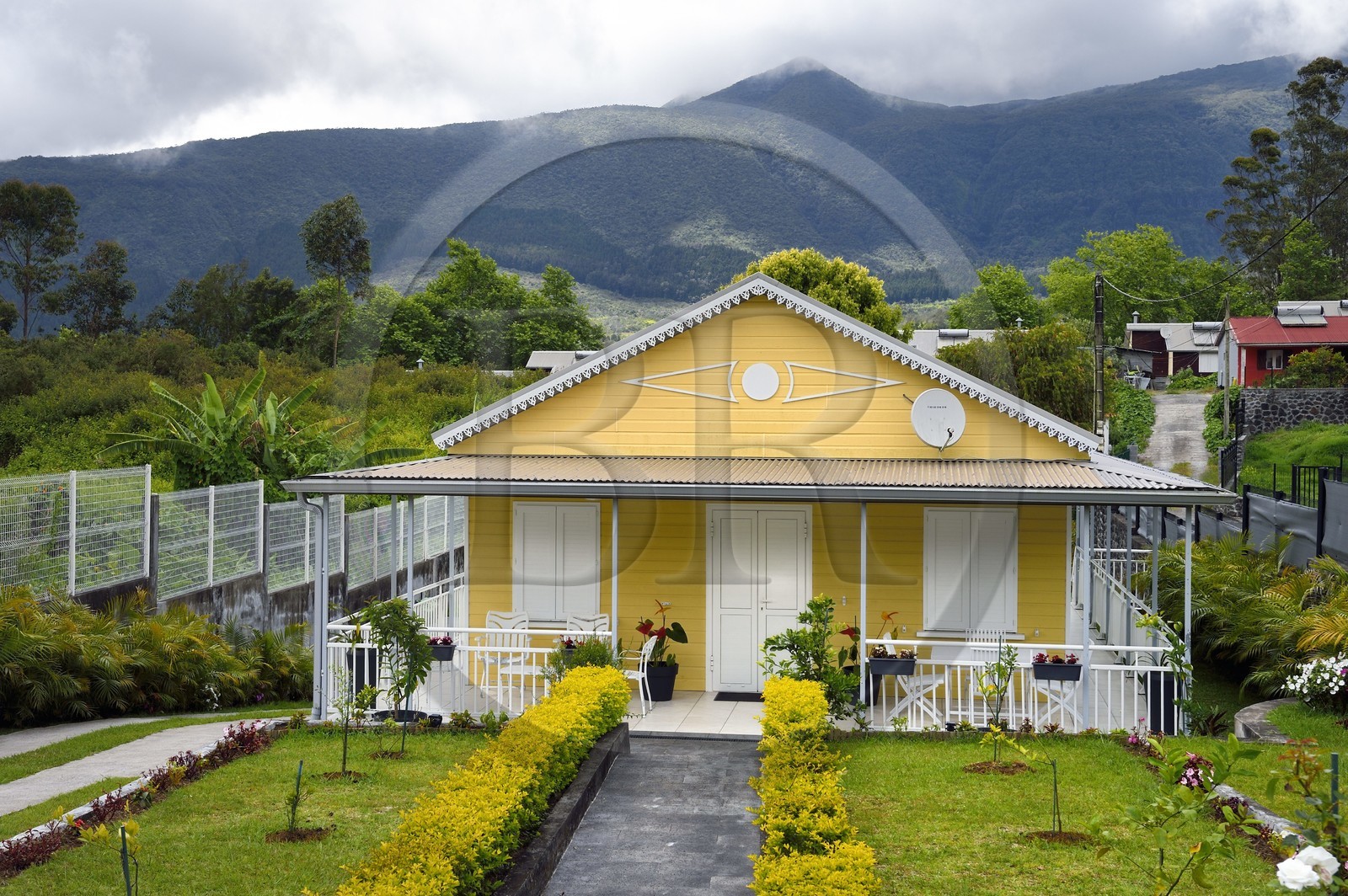 France, Ile de la Reunion, Plaines des Palmistes, case traditionnelle