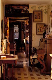 France, Calvados (14), Livaye, intérieur chaleureux de la ferme-auberge Des Pommiers