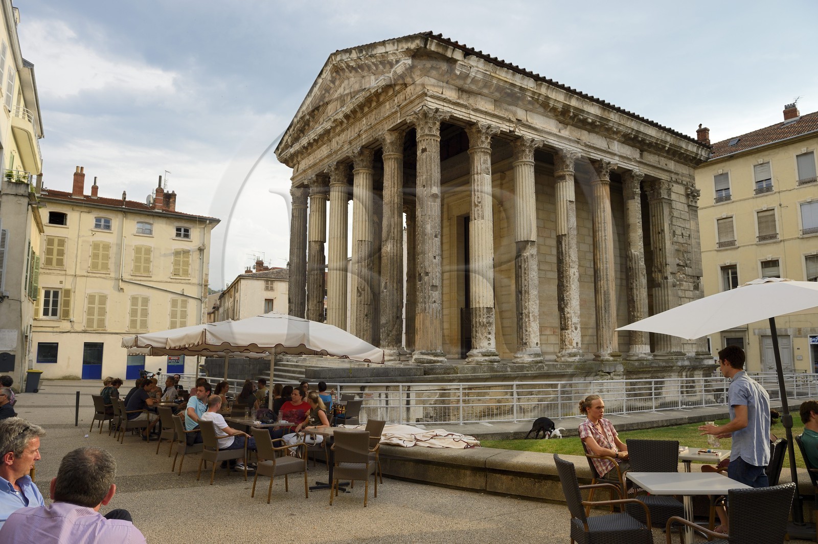France, Isère (38), Vienne, Temple romain d'Auguste et de Livie construit dans les années 25-27 av. J.C.