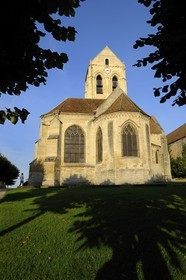France, Val-d'Oise (95), parc naturel régional du Vexin français, Auvers-sur-Oise, église peinte par Van Gogh