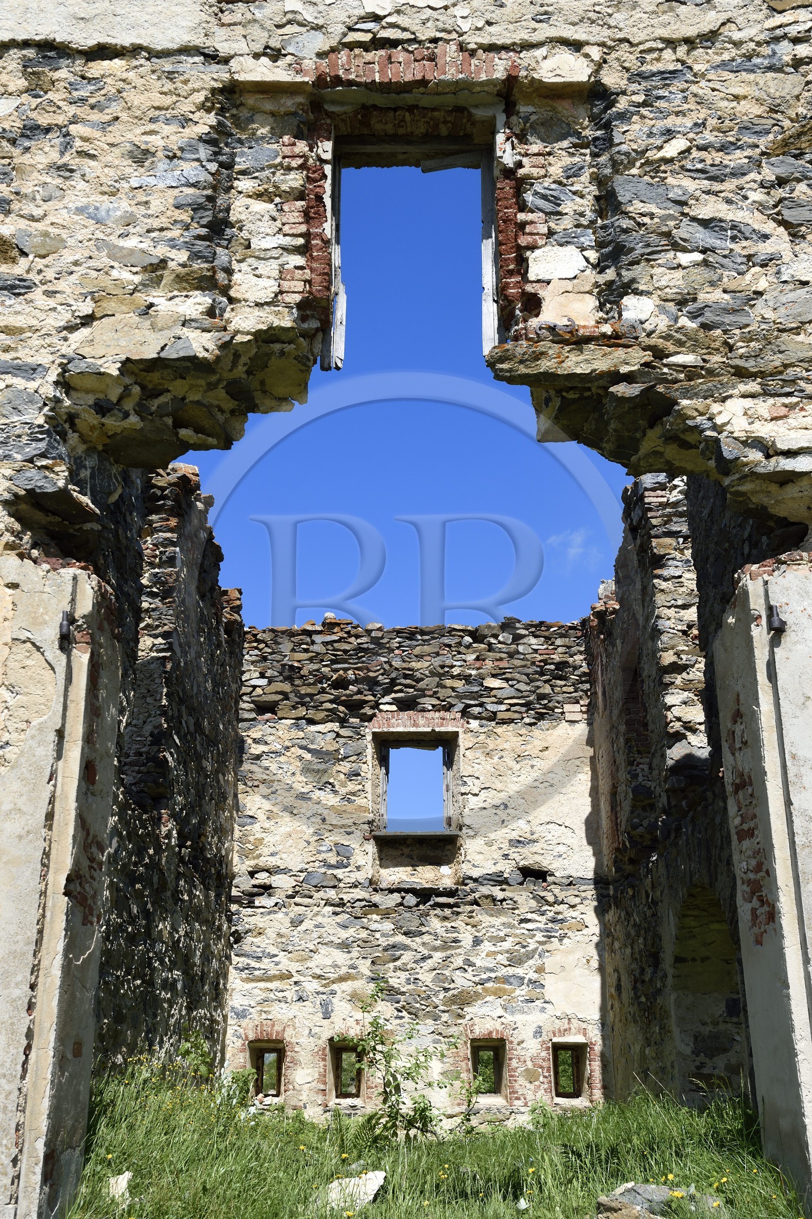 France, Alpes-Maritimes, the Central Fort quartering at the Col (pass) de Tende (1871m), fortifications built by the Italians in 1881