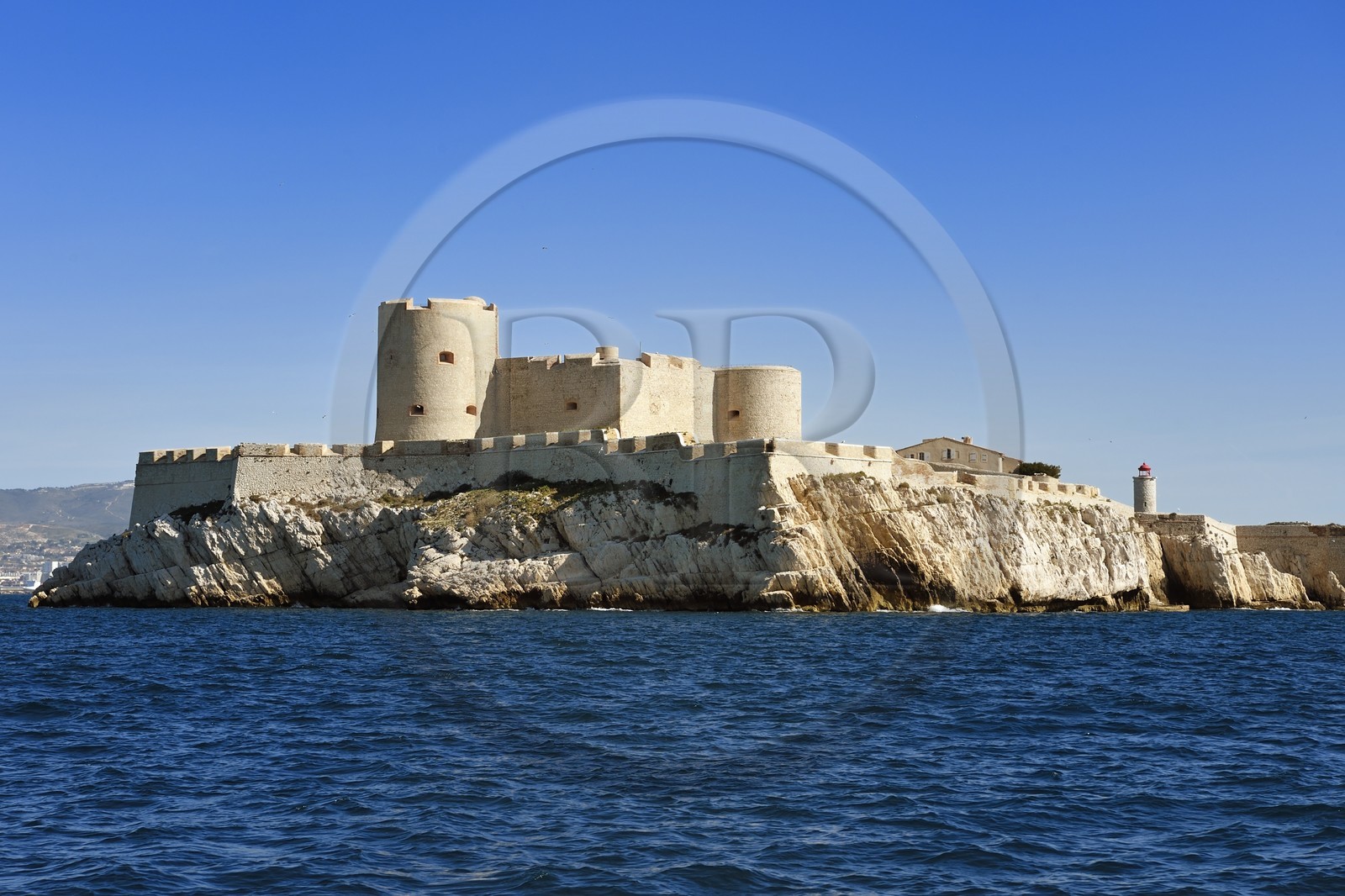 France, Bouches-du-Rhône (13), Marseille, Parc National des Calanques, Archipel des Iles du Frioul, le Chateau d'If