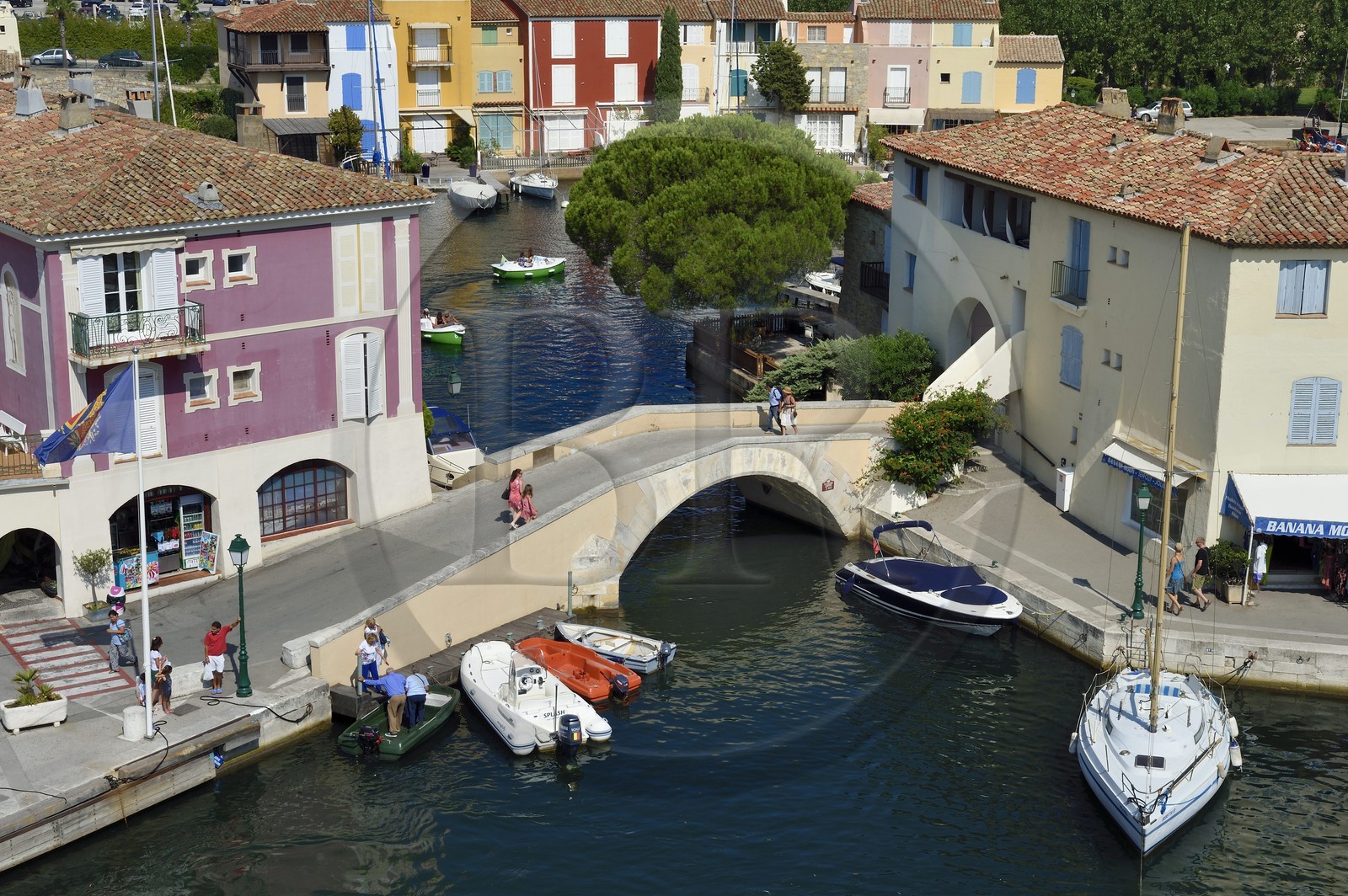 France, Var, Gulf of St Tropez, the Port Grimaud seaside town