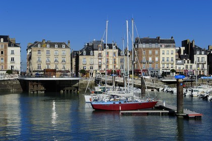 France, Seine-Maritime, Dieppe, the harbour and the Quai Henri IV