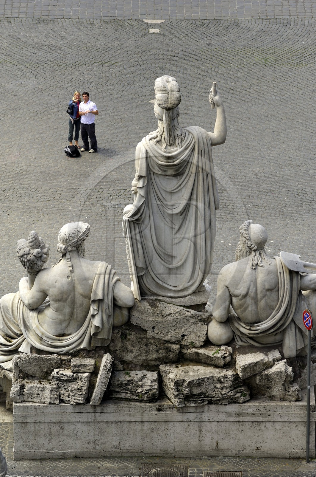 Italy, Lazio, Rome, historical center listed as World Heritage by UNESCO, piazza del Popolo