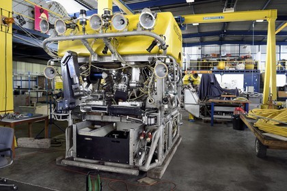 France, Var (83), La Seyne-sur-Mer, Centre de Méditerranée de l’Ifremer, le véhicule sous-marin autonome (AUV) Victor 6000