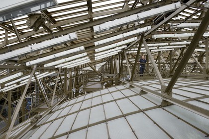 France, Paris (75), musée d'Orsay, les combles aussi appelées double peau au dessus de l'ancienne gare