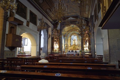 Portugal, Ile de Madère, le village de pêcheurs de Camara de Lobos, Eglise de Saint-Sébastien