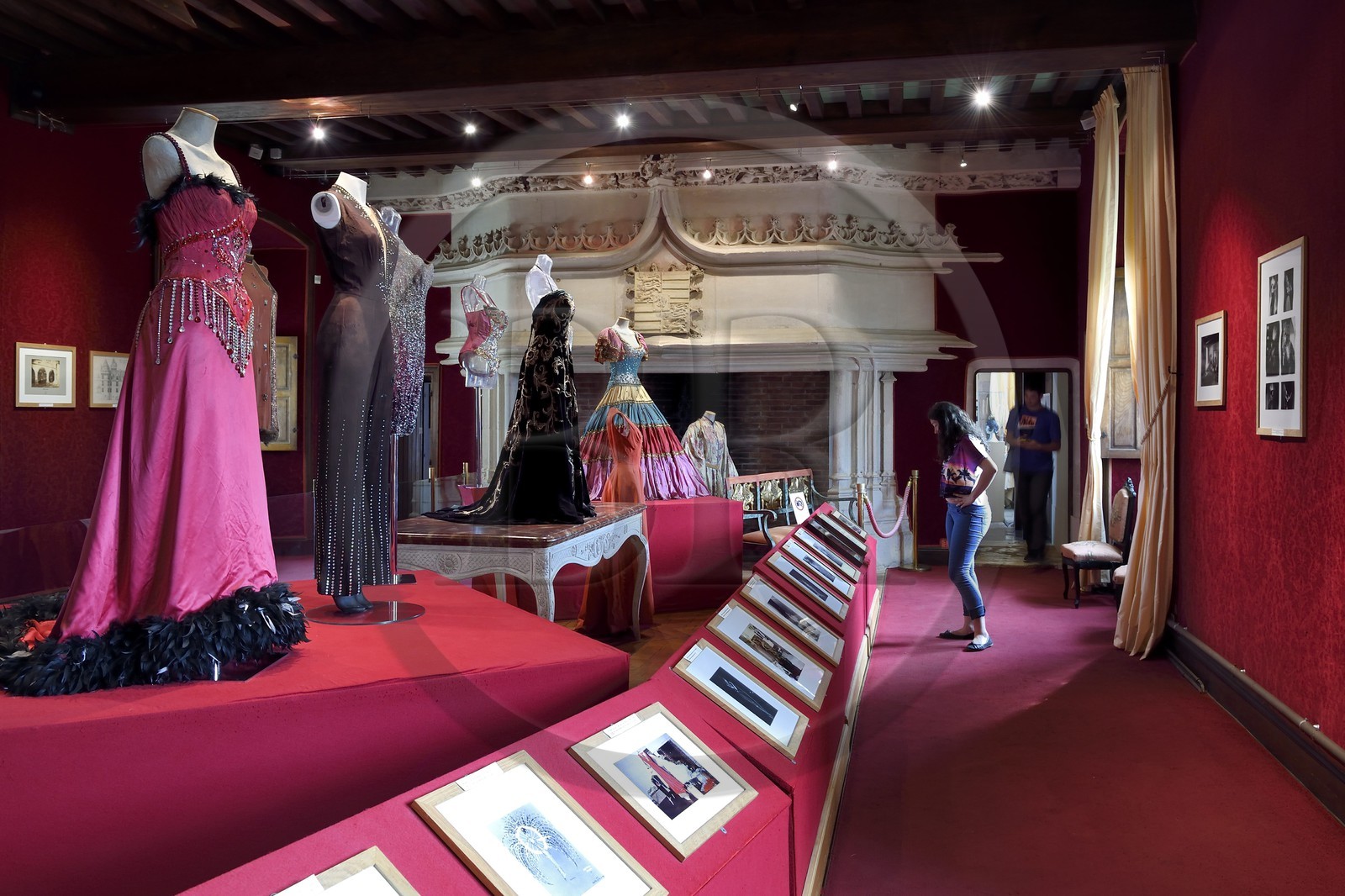 France, Dordogne (24), Périgord Noir, vallée de la Dordogne, Castelnaud-la-Chapelle, château des Milandes, ancienne demeure de Joséphine Baker, le musée qui lui est consacré