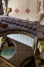 Allemagne, Bade-Wurtemberg, Fribourg en Brisgau, Palais archiépiscopal (Erzbischöfliches Ordinariat) dans la rue Schoferstrasse