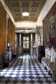 Roumanie, Valachie, Sinaia, château de Peles ancienne résidence royale édifiée de 1875 à 1883 pour le roi Carol Ier de Roumanie