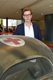 France, Calvados (14), Caen, le Mémorial pour la Paix, Franck Moulin, directeur adjoint du Mémorial