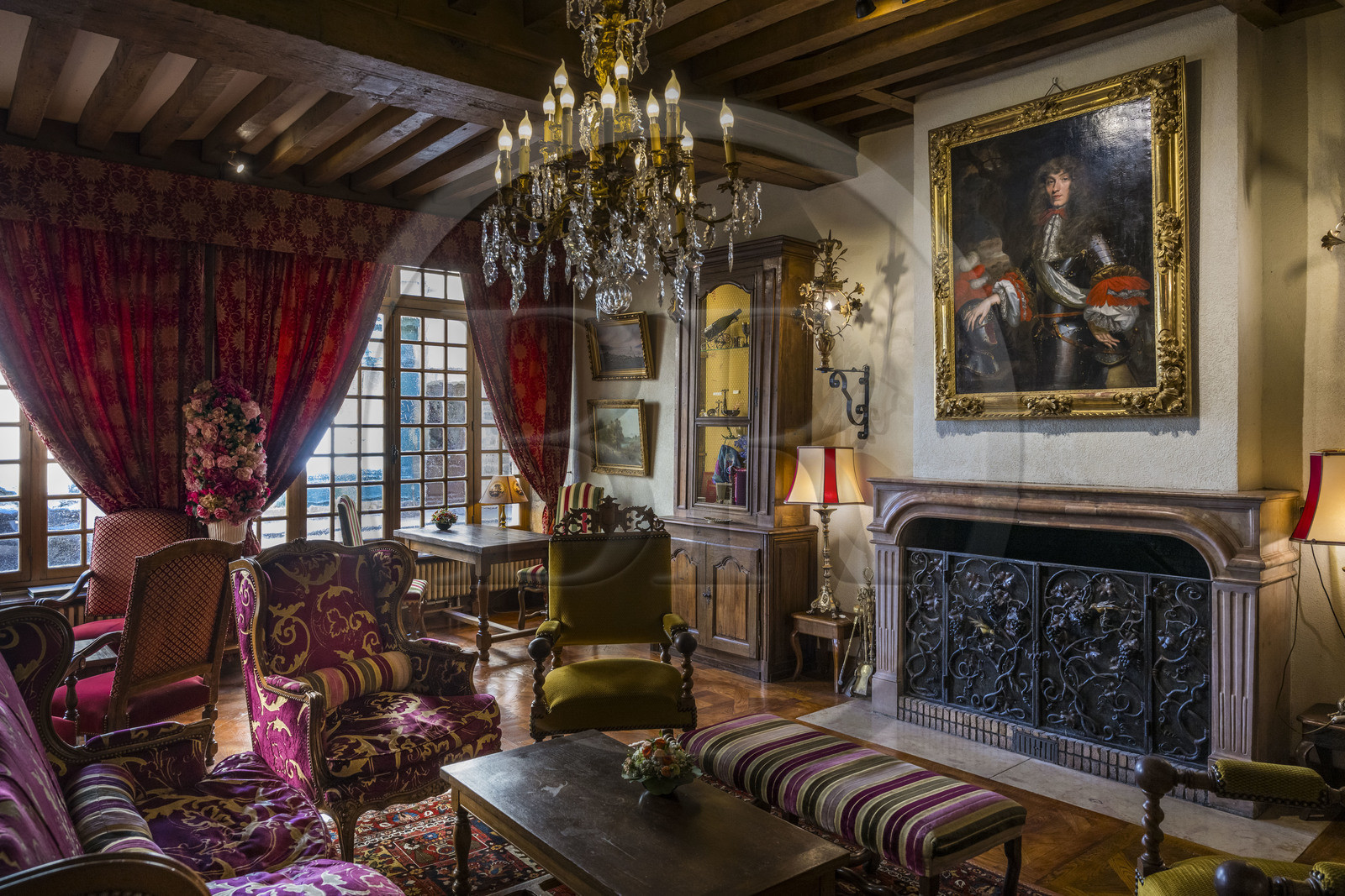 France, Côte-d'Or (21), les climats de Bourgogne classés Patrimoine Mondial de l'UNESCO, Beaune, Hotel Le Cep dans l’hôtel particulier Brunet de Monthelie du XVe et XVIe siècle