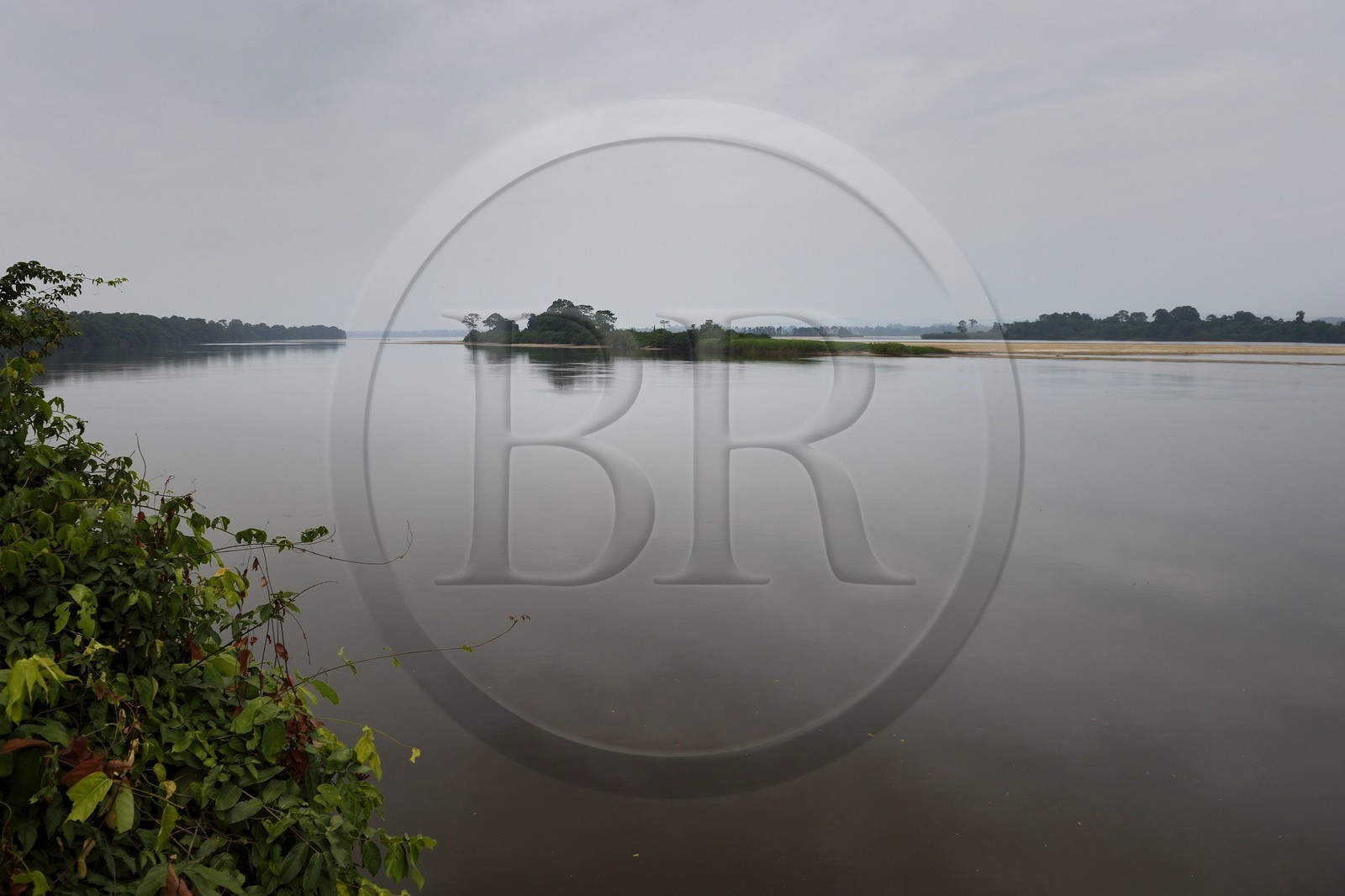 Gabon, Moyen-Ogooue Province, Lambaréné, the former Albert Schweitzer Hospital, the Ogooue river