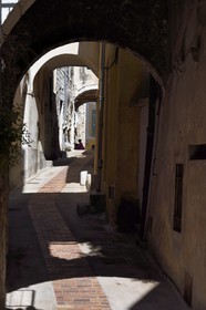 France, Alpes-Maritimes, Peille, alley