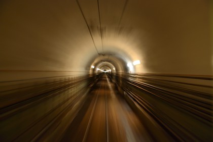 France, Moselle (57), Veckring, Ligne Maginot, forteresse du Hackenberg, une galerie