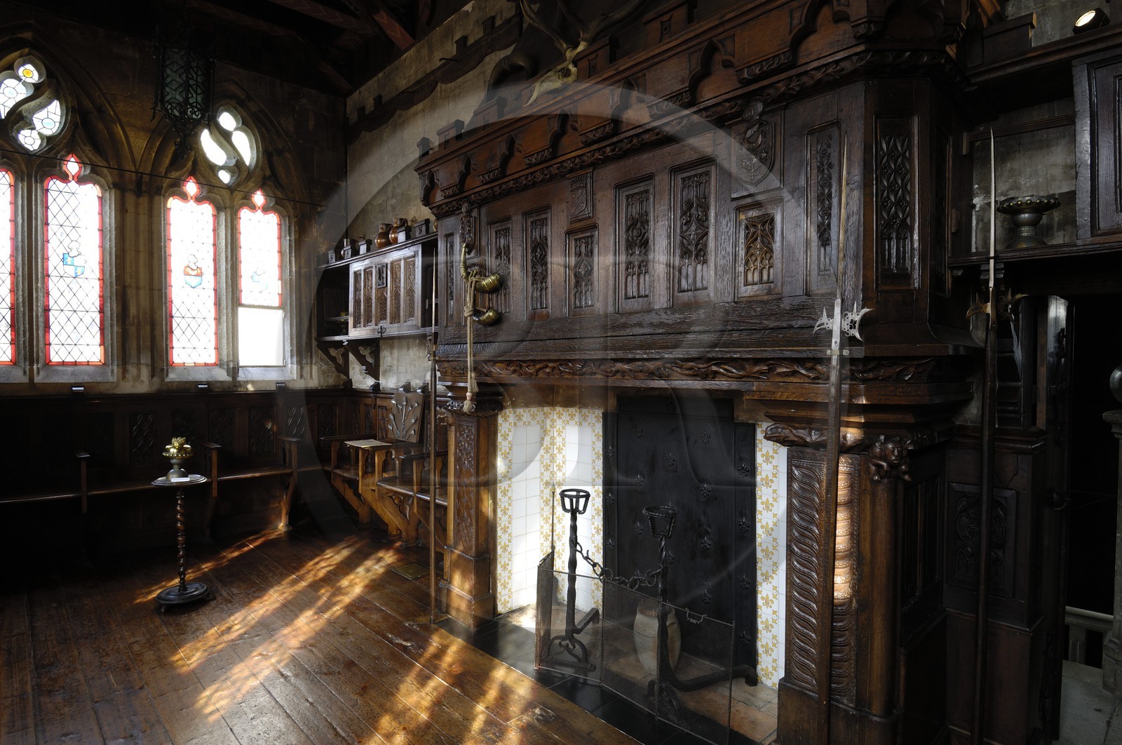 France, Charente-Maritime (17), Rochefort, maison de Pierre Loti, la salle gothique