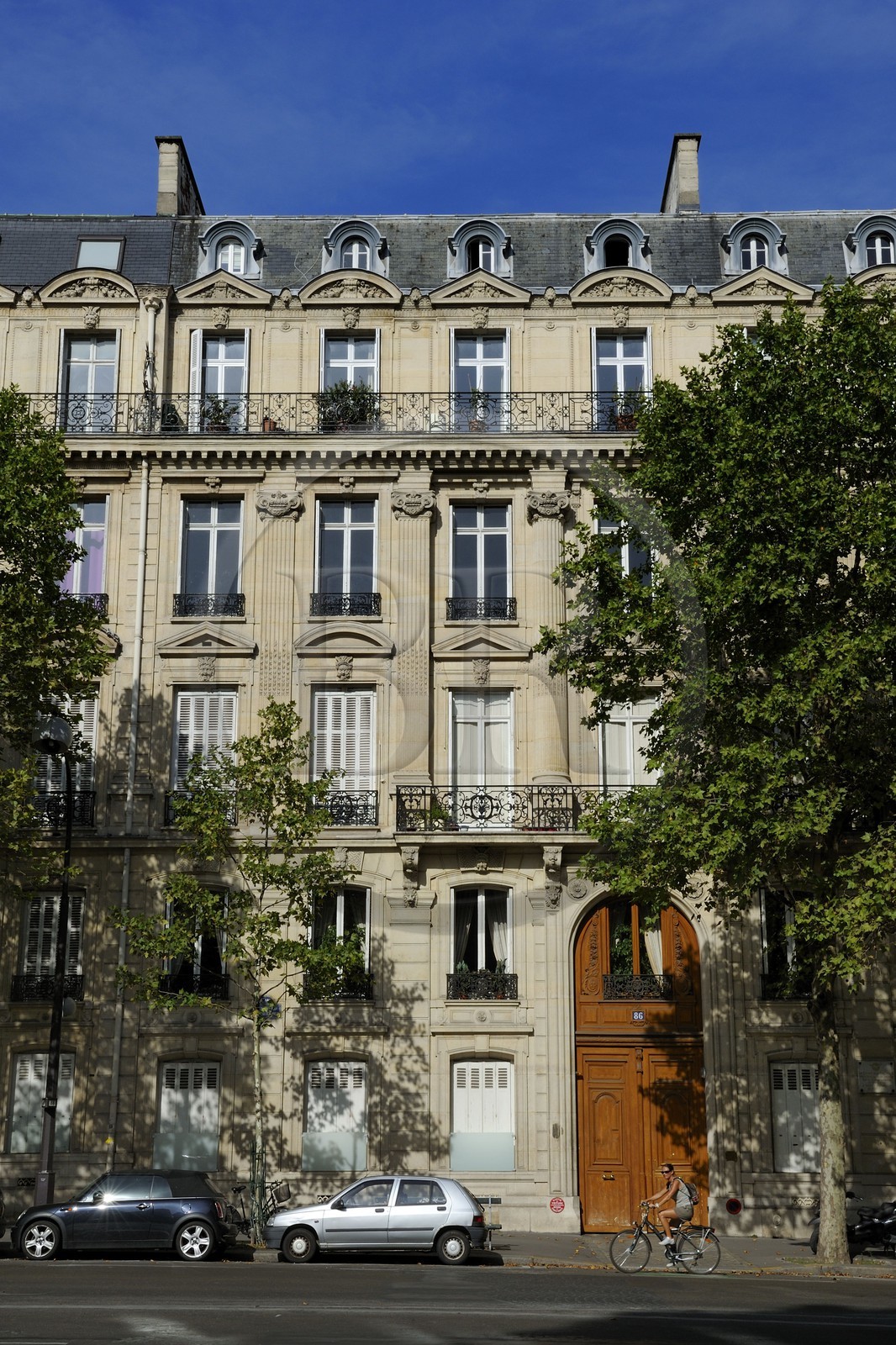 France, Paris (75), immeuble haussmannien de première classe au n° 84-88 boulevard Malesherbes