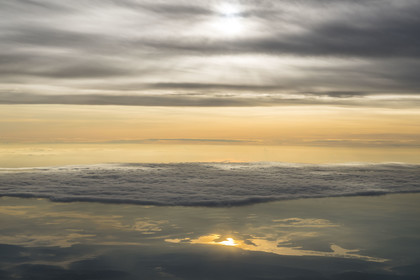 Uganda, Lake Mburo National Park at sunrise (aerial view)