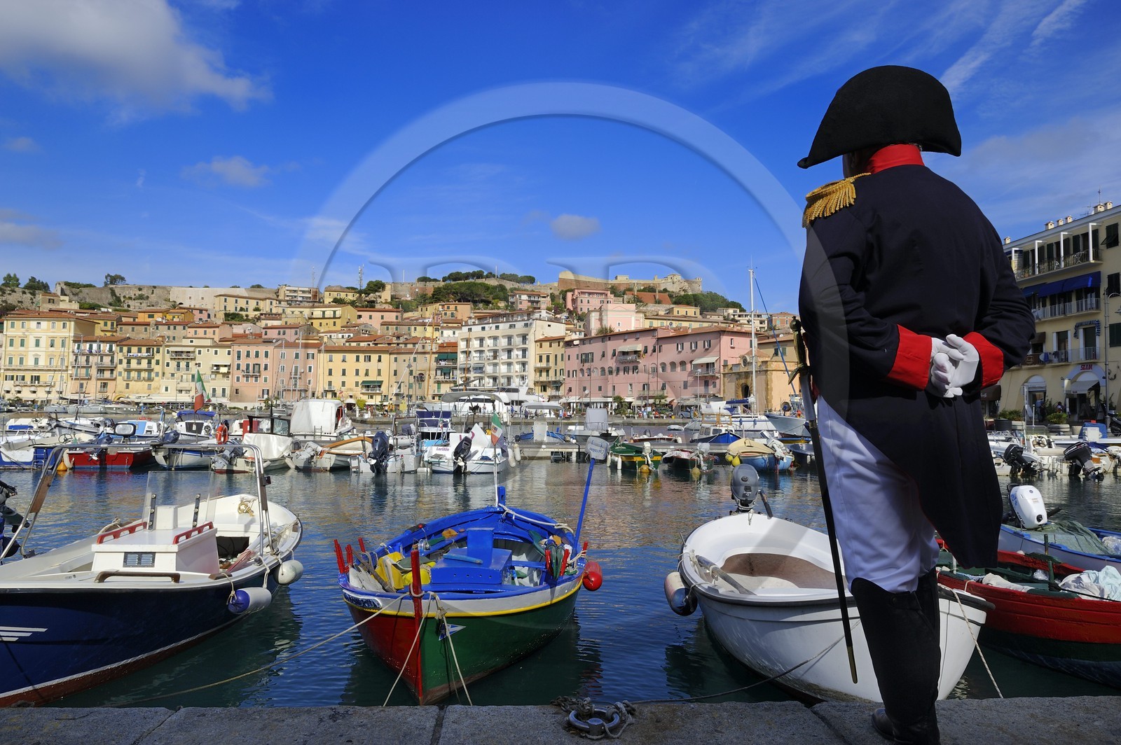 Italie, Toscane, l’Ile d’Elbe, Portoferraio, le port