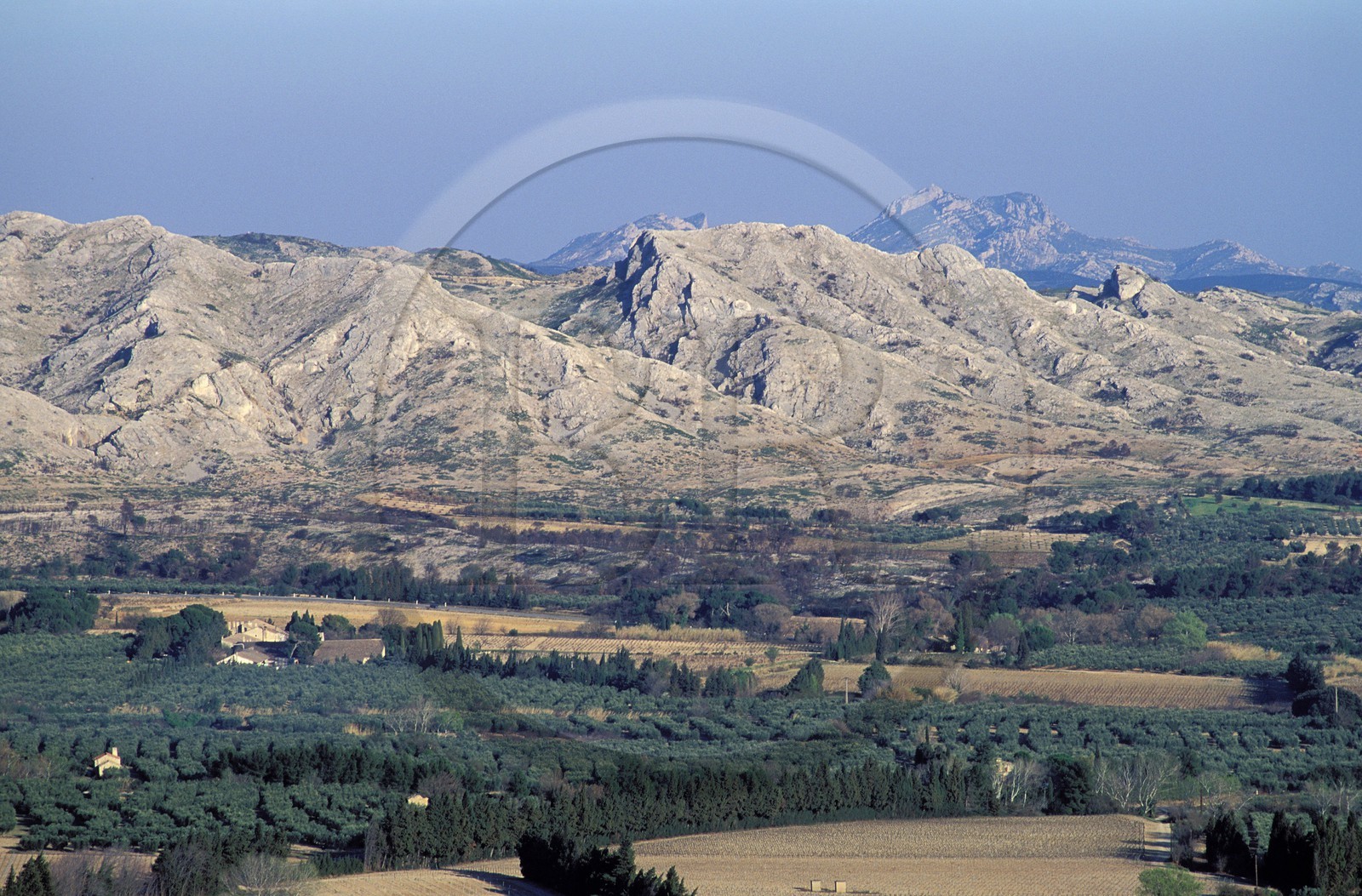 France, Bouches du Rhone, Les Baux de Provence village, labelled Les Plus Beaux Villages de France (The Most Beautiful Villages of France), nestled in the Alpilles foothills