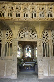 France, Cotes-d'Armor, jube of the Loc Envel church