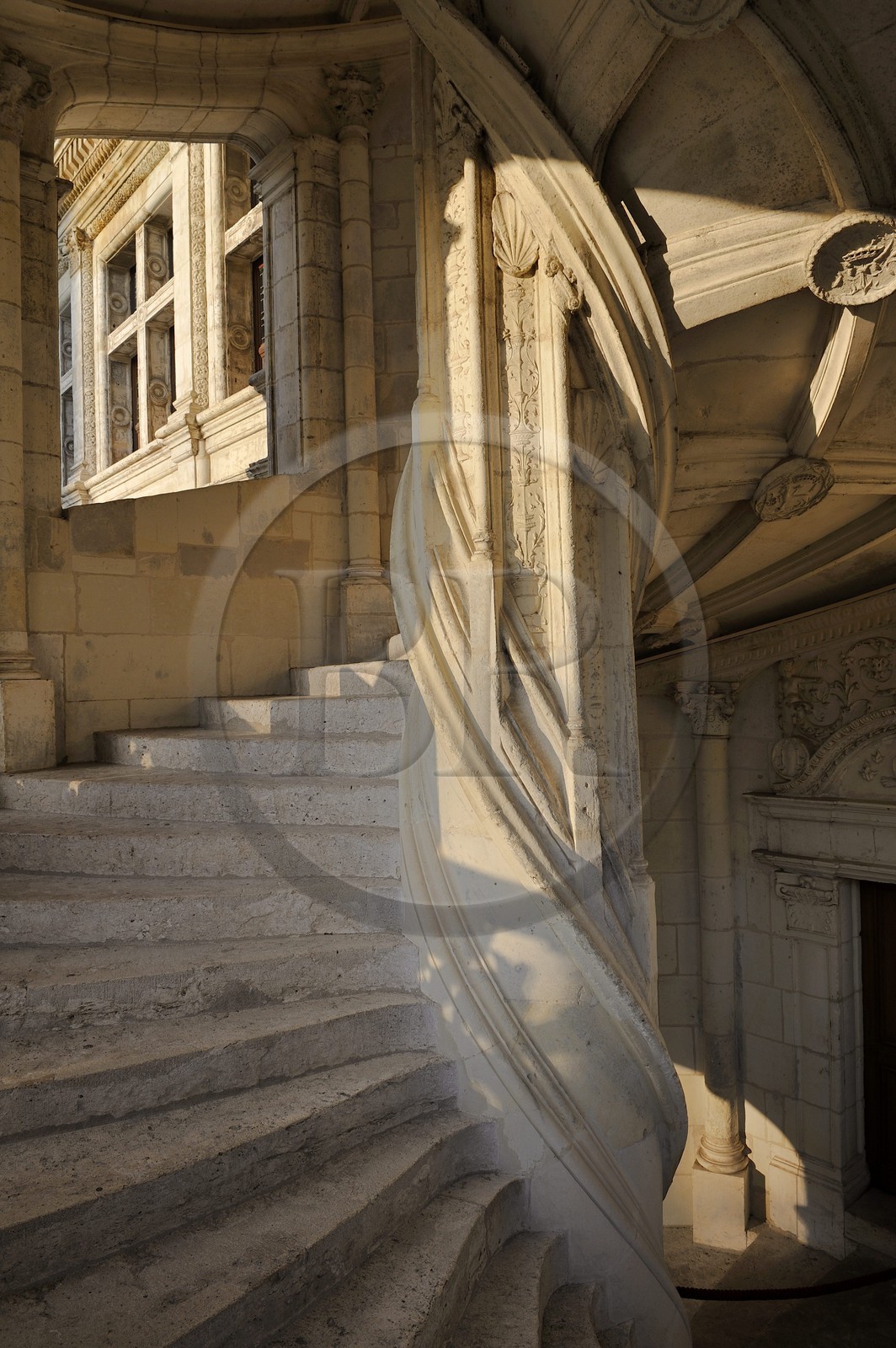 France, Loir et Cher, Loire Valley, listed as World Heritage by UNESCO, Chateau de Blois, grand staircase of Francois I Wing