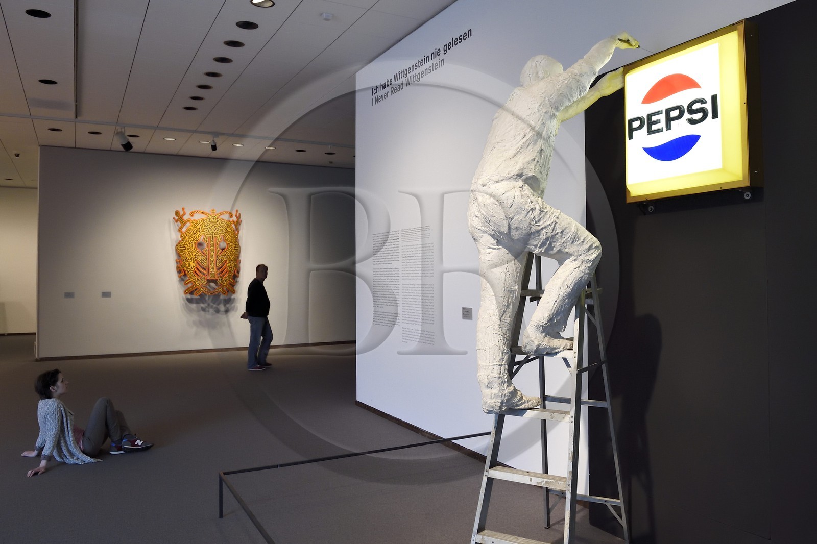 Allemagne, Berlin, la Neue Nationalgalerie, oeuvre de Anselm Kiefer Mohn und Gedächtnis (Pavot et Mémoire) 1989