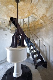 France, Var (83), Iles d'Hyères, Parc national de Port Cros, Ile du Levant, zone militaire, le phare du Titan