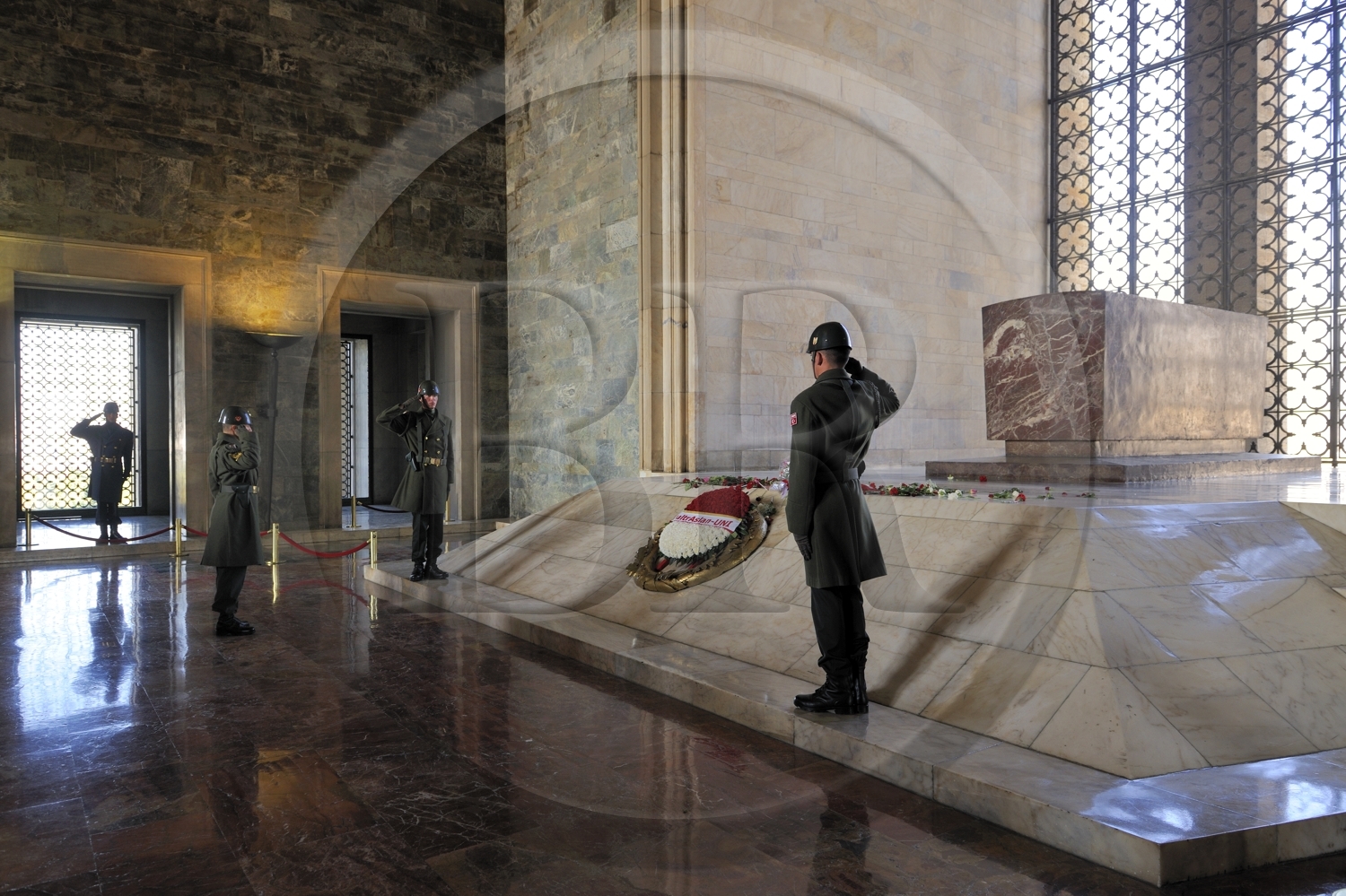 Turquie, Anatolie centrale, Ankara, le mausolée d'Atatürk, le cénotaphe