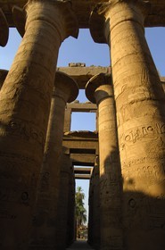 Egypt, Upper Egypt, Nile Valley, Luxor, Karnak Temple listed as World Heritage by UNESCO, Great Hall of Pillars