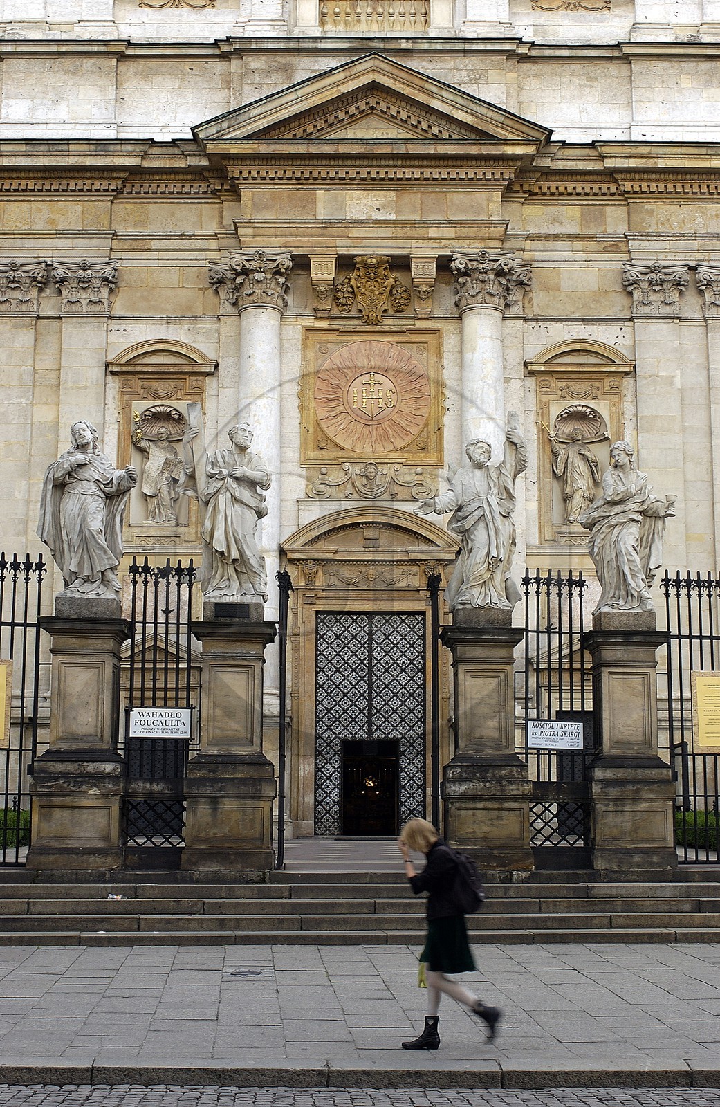 Pologne, Cracovie, vieille ville (Stare Miasto), Eglise Saint Pierre et Saint Paul dans la rue Grodzka