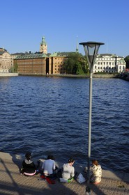 Suède, Stockholm, île de Gamla Stan (vieille ville) et la cathédrale