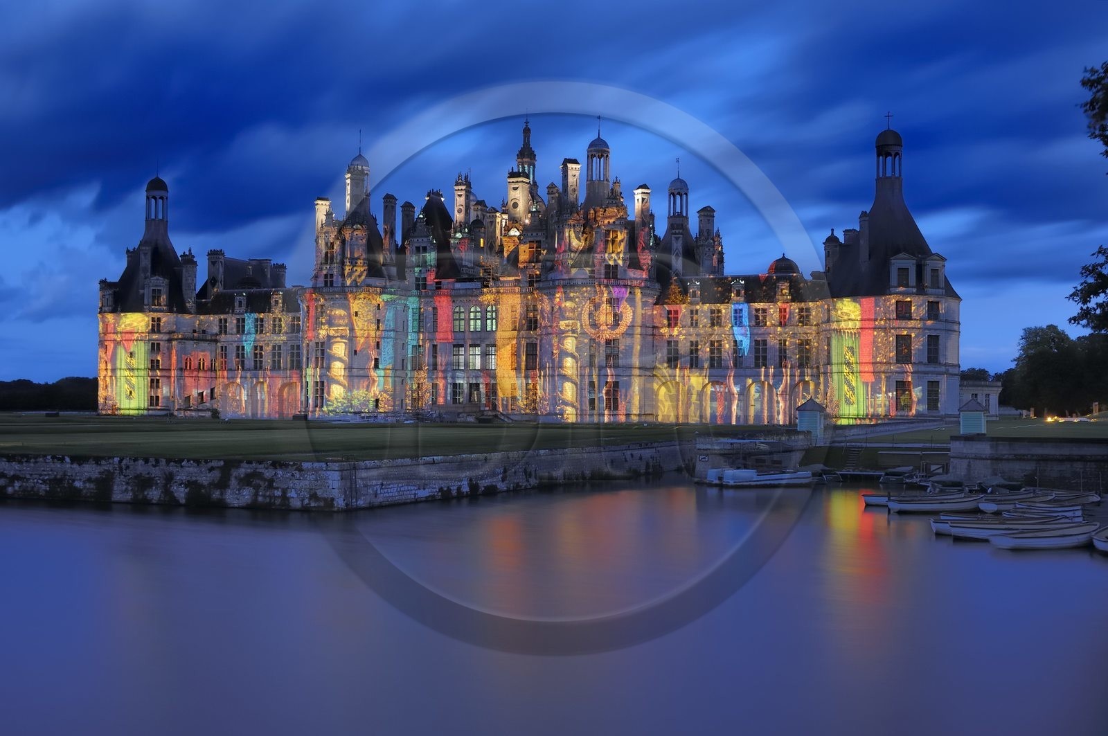 France, Loir et Cher (41), Vallée de la Loire classée Patrimoine Mondial de l' UNESCO, château de Chambord, son et lumière
