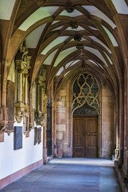 Suisse, Bâle, la cathédrale protestante Notre-Dame de Bâle (Munster), le cloitre